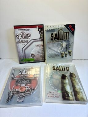 Saw movie Collection 4 DVDs Horror